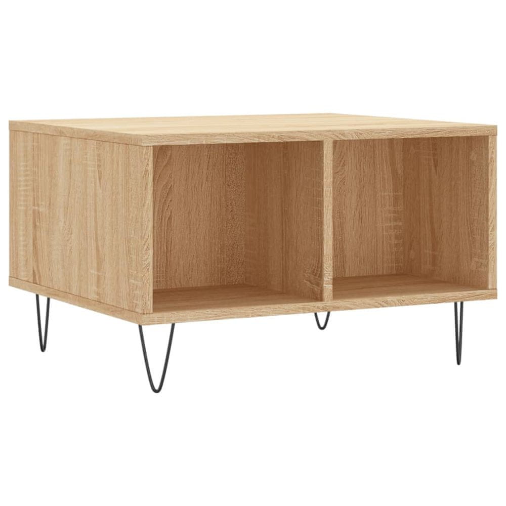 Vidaxl Konferenčný stolík dub sonoma 60x50x36,5 cm spracované drevo